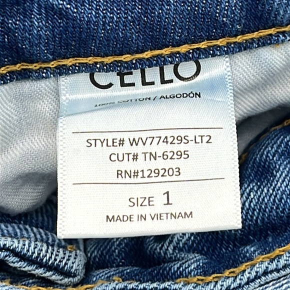 Cello High Rise Distressed Jeans - Picture 8 of 9